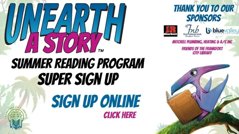 Summer Reading Program is June 1st-July 15th. Thank you to our sponsors!